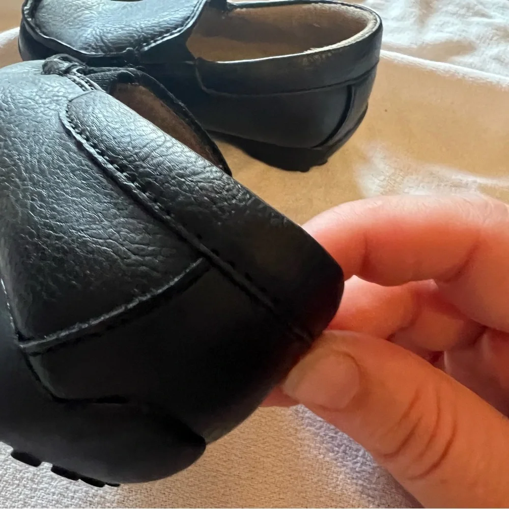 🔴Boys Palace black dress loafers size 5.